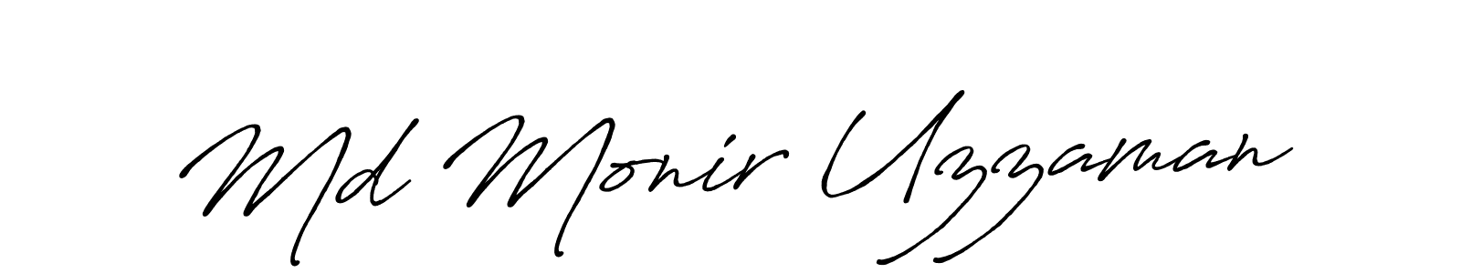 Also You can easily find your signature by using the search form. We will create Md Monir Uzzaman name handwritten signature images for you free of cost using Antro_Vectra_Bolder sign style. Md Monir Uzzaman signature style 7 images and pictures png