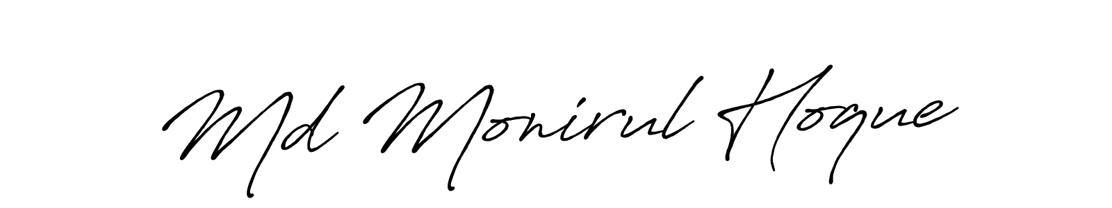 The best way (Antro_Vectra_Bolder) to make a short signature is to pick only two or three words in your name. The name Md Monirul Hoque include a total of six letters. For converting this name. Md Monirul Hoque signature style 7 images and pictures png