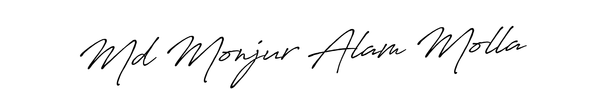 You should practise on your own different ways (Antro_Vectra_Bolder) to write your name (Md Monjur Alam Molla) in signature. don't let someone else do it for you. Md Monjur Alam Molla signature style 7 images and pictures png