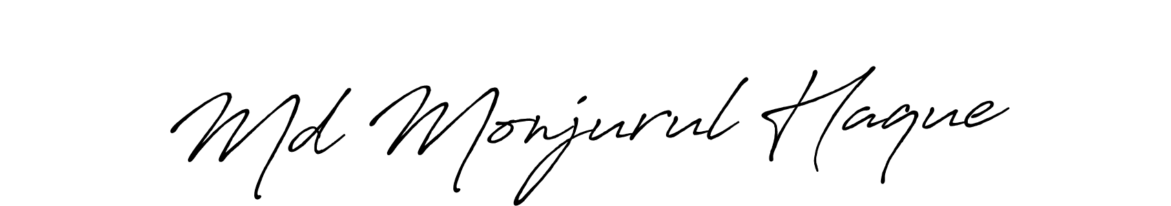 Also we have Md Monjurul Haque name is the best signature style. Create professional handwritten signature collection using Antro_Vectra_Bolder autograph style. Md Monjurul Haque signature style 7 images and pictures png