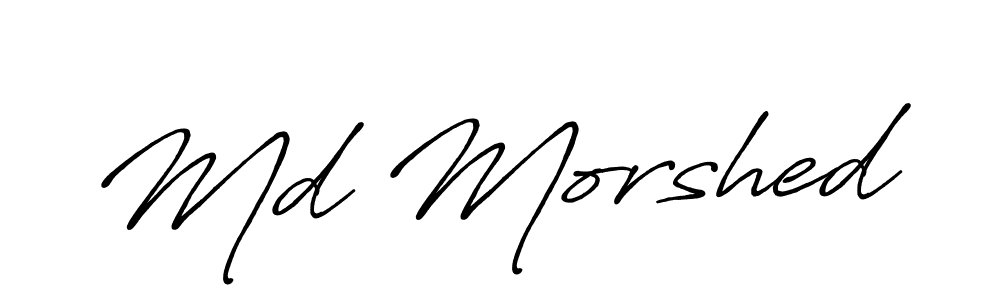 if you are searching for the best signature style for your name Md Morshed. so please give up your signature search. here we have designed multiple signature styles  using Antro_Vectra_Bolder. Md Morshed signature style 7 images and pictures png