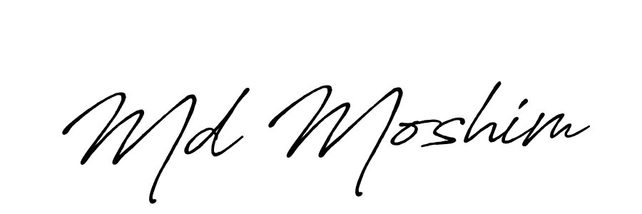 Make a short Md Moshim signature style. Manage your documents anywhere anytime using Antro_Vectra_Bolder. Create and add eSignatures, submit forms, share and send files easily. Md Moshim signature style 7 images and pictures png