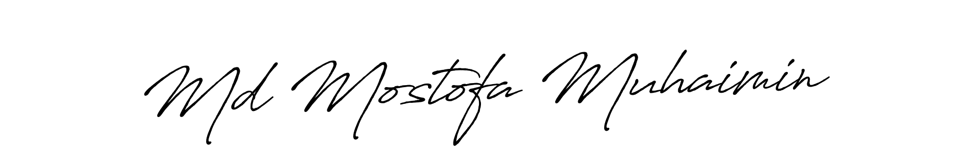 if you are searching for the best signature style for your name Md Mostofa Muhaimin. so please give up your signature search. here we have designed multiple signature styles  using Antro_Vectra_Bolder. Md Mostofa Muhaimin signature style 7 images and pictures png