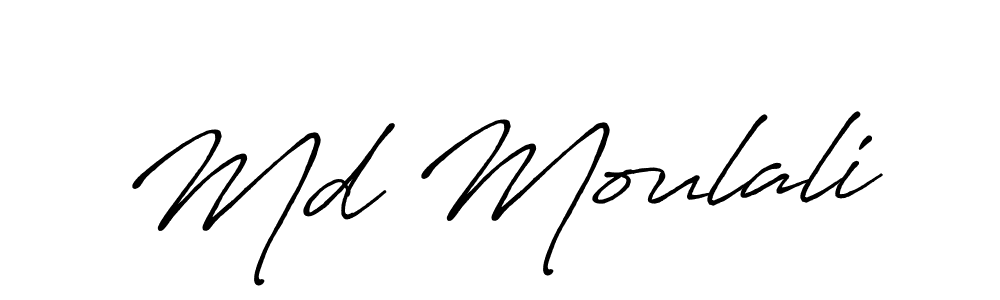 How to make Md Moulali signature? Antro_Vectra_Bolder is a professional autograph style. Create handwritten signature for Md Moulali name. Md Moulali signature style 7 images and pictures png