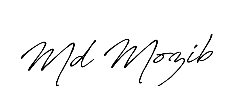 Make a short Md Mozib signature style. Manage your documents anywhere anytime using Antro_Vectra_Bolder. Create and add eSignatures, submit forms, share and send files easily. Md Mozib signature style 7 images and pictures png