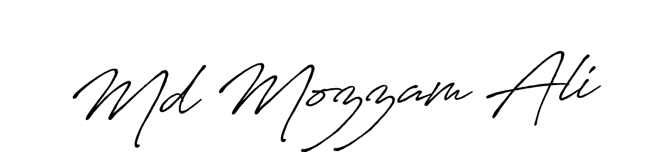 Design your own signature with our free online signature maker. With this signature software, you can create a handwritten (Antro_Vectra_Bolder) signature for name Md Mozzam Ali. Md Mozzam Ali signature style 7 images and pictures png