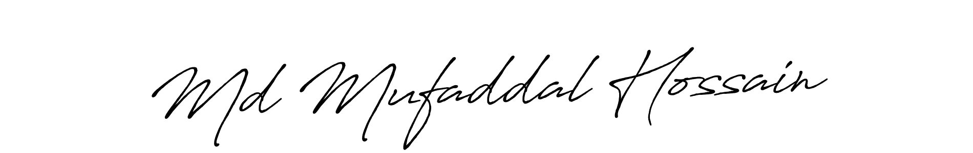 Also we have Md Mufaddal Hossain name is the best signature style. Create professional handwritten signature collection using Antro_Vectra_Bolder autograph style. Md Mufaddal Hossain signature style 7 images and pictures png