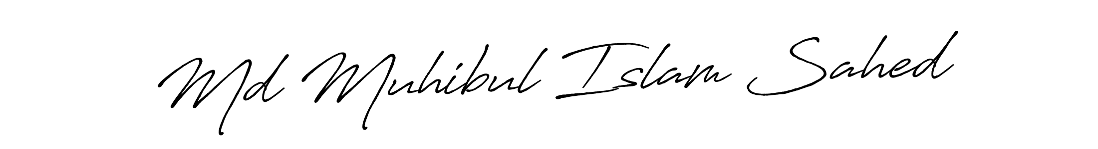 Also You can easily find your signature by using the search form. We will create Md Muhibul Islam Sahed name handwritten signature images for you free of cost using Antro_Vectra_Bolder sign style. Md Muhibul Islam Sahed signature style 7 images and pictures png