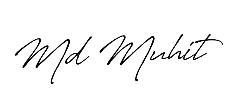 How to make Md Muhit signature? Antro_Vectra_Bolder is a professional autograph style. Create handwritten signature for Md Muhit name. Md Muhit signature style 7 images and pictures png