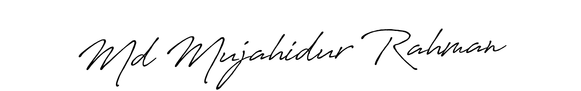 Design your own signature with our free online signature maker. With this signature software, you can create a handwritten (Antro_Vectra_Bolder) signature for name Md Mujahidur Rahman. Md Mujahidur Rahman signature style 7 images and pictures png