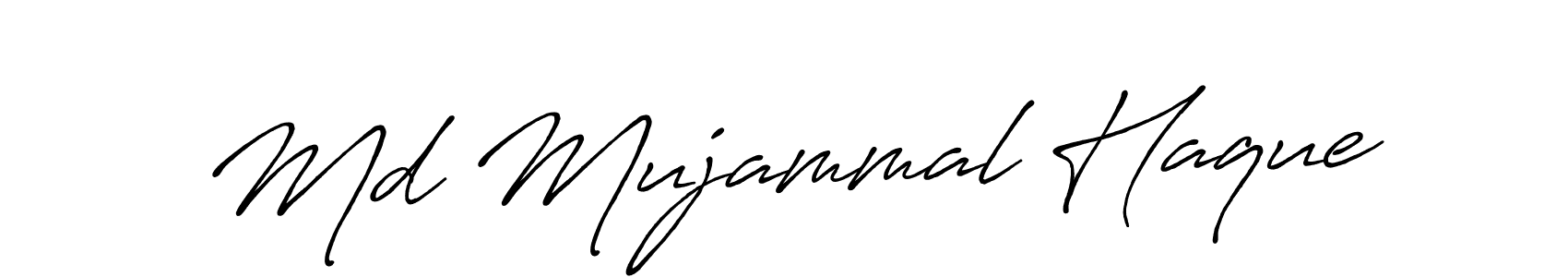 Also You can easily find your signature by using the search form. We will create Md Mujammal Haque name handwritten signature images for you free of cost using Antro_Vectra_Bolder sign style. Md Mujammal Haque signature style 7 images and pictures png