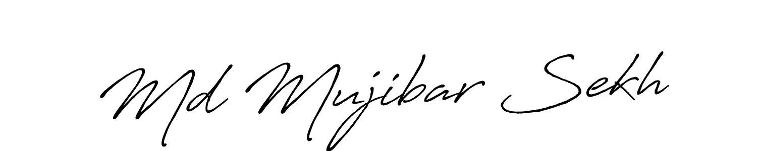 How to make Md Mujibar Sekh signature? Antro_Vectra_Bolder is a professional autograph style. Create handwritten signature for Md Mujibar Sekh name. Md Mujibar Sekh signature style 7 images and pictures png