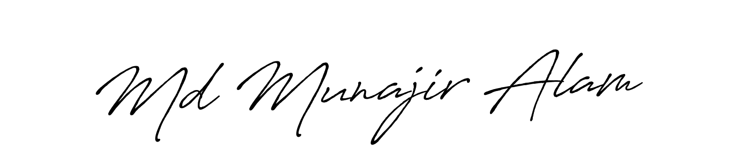 It looks lik you need a new signature style for name Md Munajir Alam. Design unique handwritten (Antro_Vectra_Bolder) signature with our free signature maker in just a few clicks. Md Munajir Alam signature style 7 images and pictures png