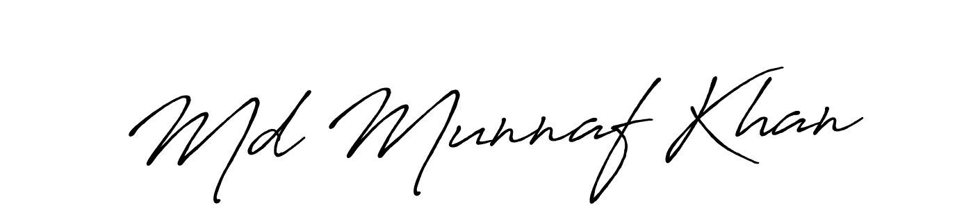 Make a beautiful signature design for name Md Munnaf Khan. Use this online signature maker to create a handwritten signature for free. Md Munnaf Khan signature style 7 images and pictures png