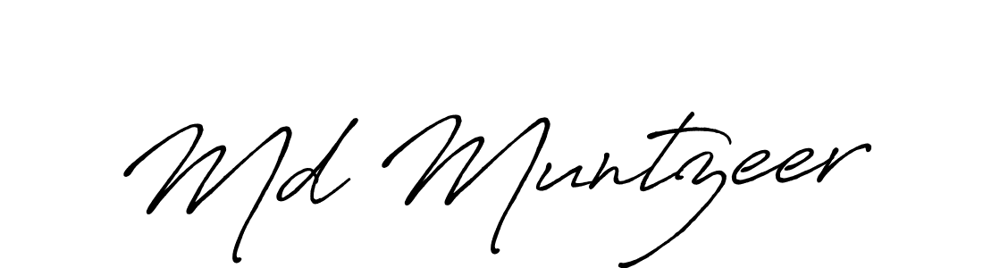 Make a short Md Muntzeer signature style. Manage your documents anywhere anytime using Antro_Vectra_Bolder. Create and add eSignatures, submit forms, share and send files easily. Md Muntzeer signature style 7 images and pictures png