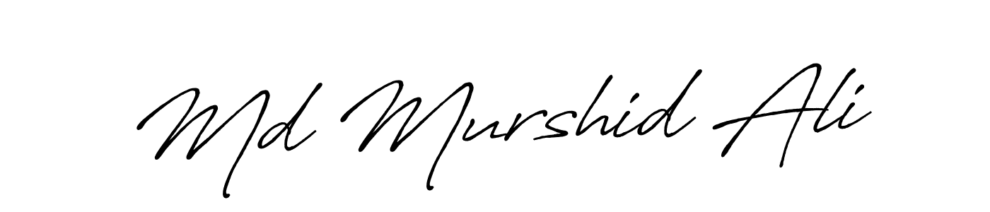 Also we have Md Murshid Ali name is the best signature style. Create professional handwritten signature collection using Antro_Vectra_Bolder autograph style. Md Murshid Ali signature style 7 images and pictures png