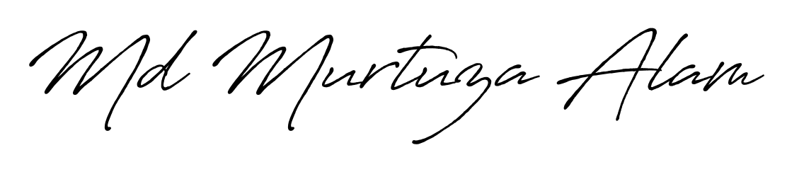 The Antro_Vectra_Bolder handwriting style adds charm and authenticity to name Md Murtuza Alam. A wonderful choice for personal thank-you notes. Md Murtuza Alam signature style 7 images and pictures png