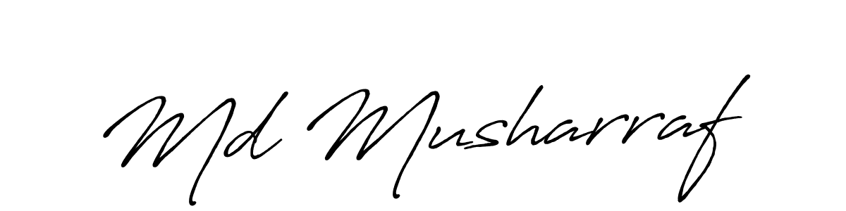 The best way (Antro_Vectra_Bolder) to make a short signature is to pick only two or three words in your name. The name Md Musharraf include a total of six letters. For converting this name. Md Musharraf signature style 7 images and pictures png