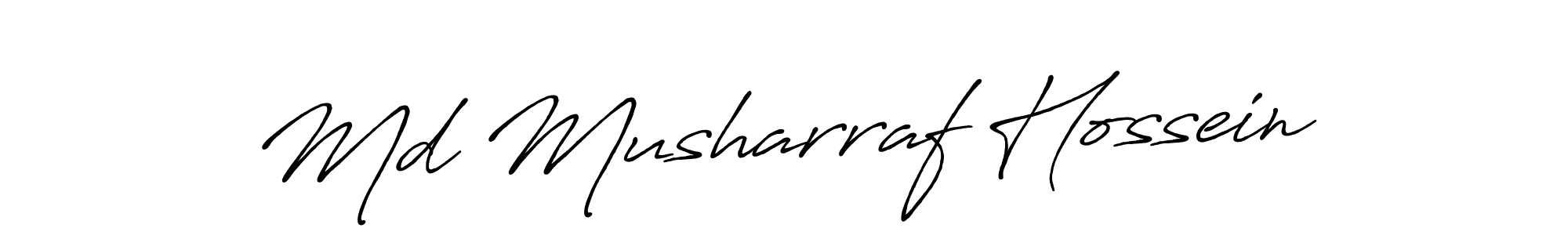 How to Draw Md Musharraf Hossein signature style? Antro_Vectra_Bolder is a latest design signature styles for name Md Musharraf Hossein. Md Musharraf Hossein signature style 7 images and pictures png