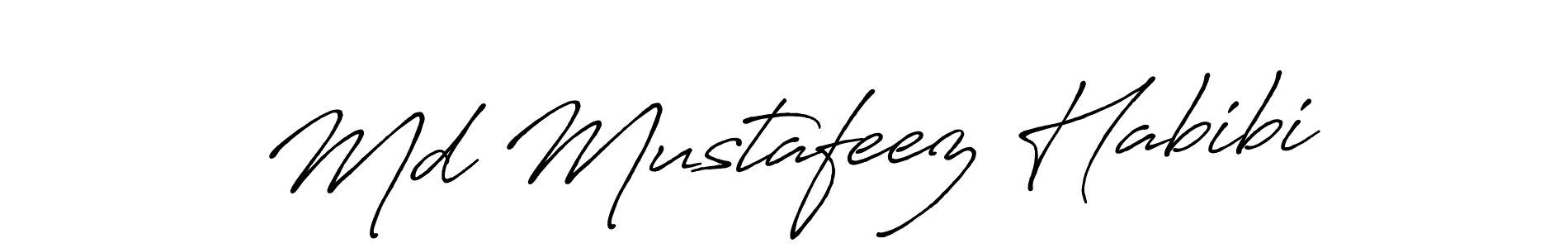 Antro_Vectra_Bolder is a professional signature style that is perfect for those who want to add a touch of class to their signature. It is also a great choice for those who want to make their signature more unique. Get Md Mustafeez Habibi name to fancy signature for free. Md Mustafeez Habibi signature style 7 images and pictures png
