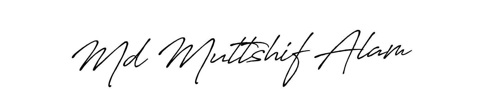 Use a signature maker to create a handwritten signature online. With this signature software, you can design (Antro_Vectra_Bolder) your own signature for name Md Muttshif Alam. Md Muttshif Alam signature style 7 images and pictures png