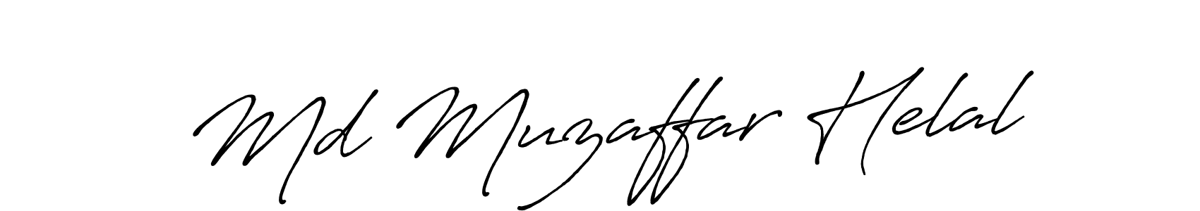 Use a signature maker to create a handwritten signature online. With this signature software, you can design (Antro_Vectra_Bolder) your own signature for name Md Muzaffar Helal. Md Muzaffar Helal signature style 7 images and pictures png