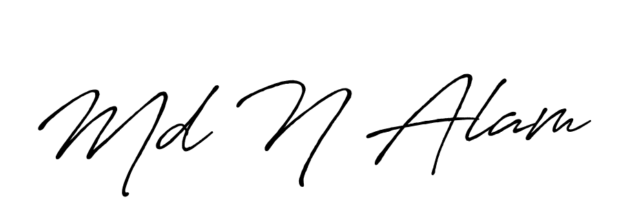 Also we have Md N Alam name is the best signature style. Create professional handwritten signature collection using Antro_Vectra_Bolder autograph style. Md N Alam signature style 7 images and pictures png