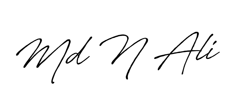 Also You can easily find your signature by using the search form. We will create Md N Ali name handwritten signature images for you free of cost using Antro_Vectra_Bolder sign style. Md N Ali signature style 7 images and pictures png