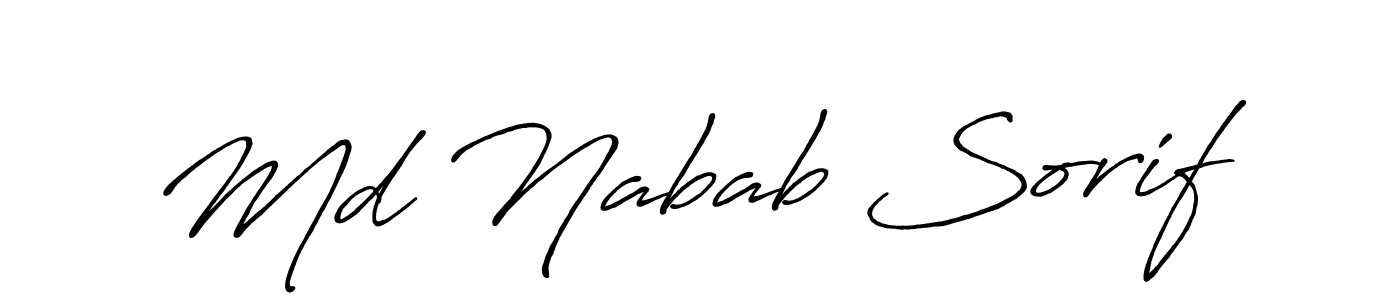 Make a beautiful signature design for name Md Nabab Sorif. Use this online signature maker to create a handwritten signature for free. Md Nabab Sorif signature style 7 images and pictures png