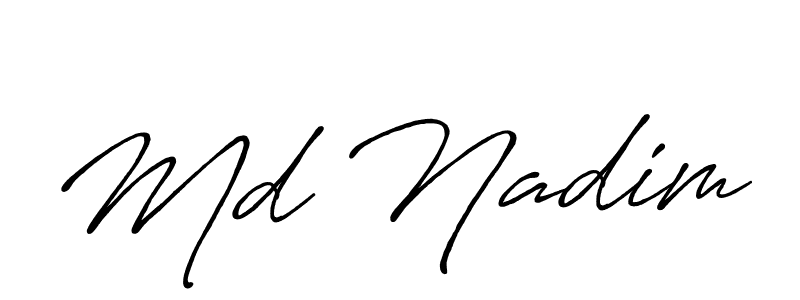 The best way (Antro_Vectra_Bolder) to make a short signature is to pick only two or three words in your name. The name Md Nadim include a total of six letters. For converting this name. Md Nadim signature style 7 images and pictures png