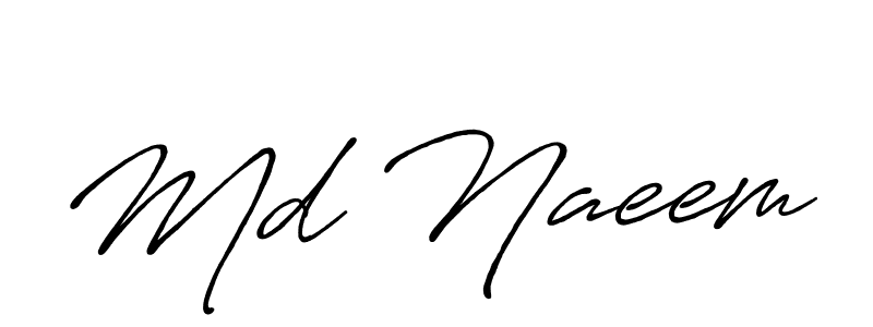 Also You can easily find your signature by using the search form. We will create Md Naeem name handwritten signature images for you free of cost using Antro_Vectra_Bolder sign style. Md Naeem signature style 7 images and pictures png