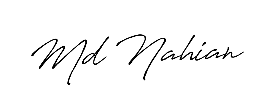 Md Nahian stylish signature style. Best Handwritten Sign (Antro_Vectra_Bolder) for my name. Handwritten Signature Collection Ideas for my name Md Nahian. Md Nahian signature style 7 images and pictures png