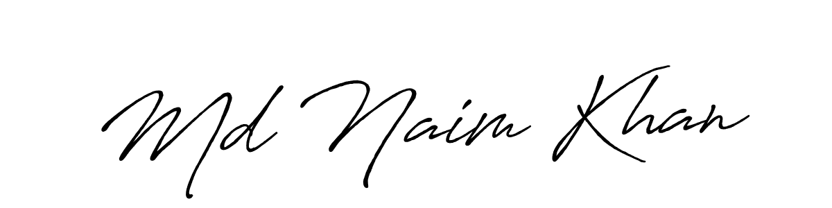 Also we have Md Naim Khan name is the best signature style. Create professional handwritten signature collection using Antro_Vectra_Bolder autograph style. Md Naim Khan signature style 7 images and pictures png