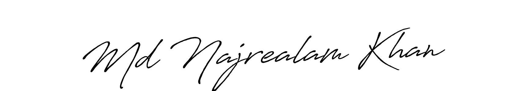 Similarly Antro_Vectra_Bolder is the best handwritten signature design. Signature creator online .You can use it as an online autograph creator for name Md Najrealam Khan. Md Najrealam Khan signature style 7 images and pictures png