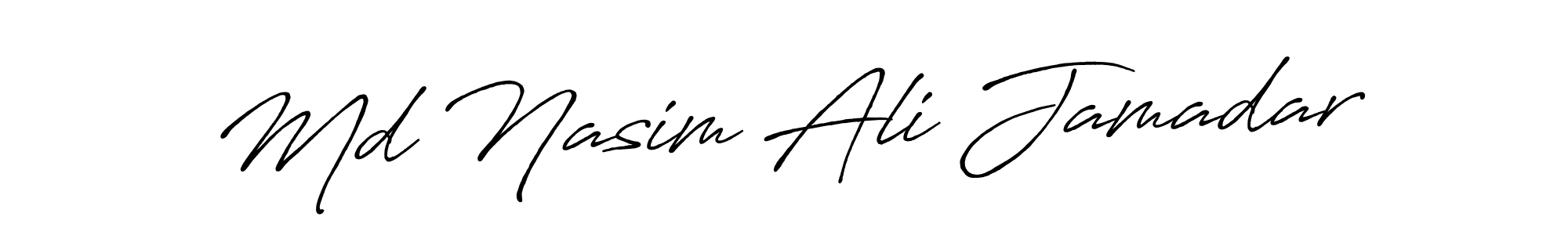Md Nasim Ali Jamadar stylish signature style. Best Handwritten Sign (Antro_Vectra_Bolder) for my name. Handwritten Signature Collection Ideas for my name Md Nasim Ali Jamadar. Md Nasim Ali Jamadar signature style 7 images and pictures png