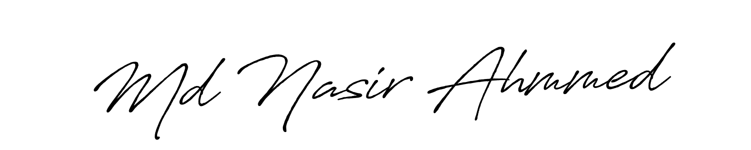 if you are searching for the best signature style for your name Md Nasir Ahmmed. so please give up your signature search. here we have designed multiple signature styles  using Antro_Vectra_Bolder. Md Nasir Ahmmed signature style 7 images and pictures png