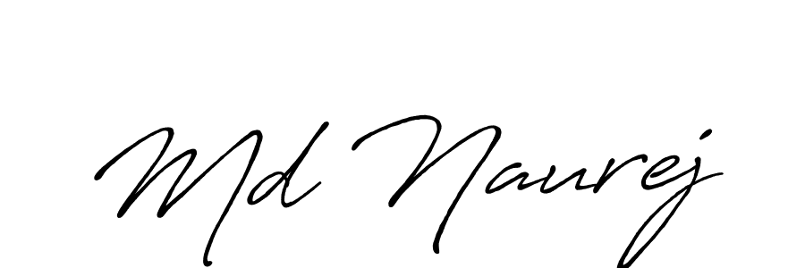 Create a beautiful signature design for name Md Naurej. With this signature (Antro_Vectra_Bolder) fonts, you can make a handwritten signature for free. Md Naurej signature style 7 images and pictures png