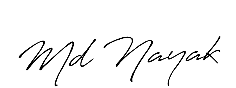 Use a signature maker to create a handwritten signature online. With this signature software, you can design (Antro_Vectra_Bolder) your own signature for name Md Nayak. Md Nayak signature style 7 images and pictures png