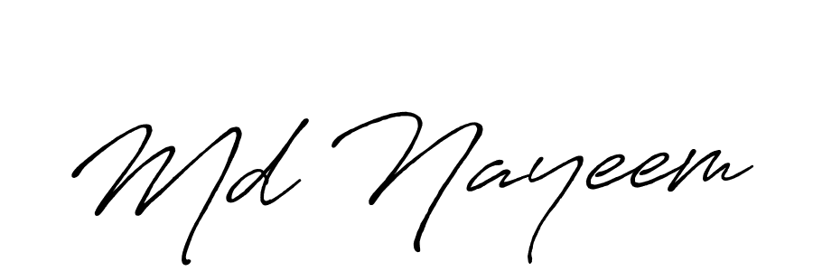 Md Nayeem stylish signature style. Best Handwritten Sign (Antro_Vectra_Bolder) for my name. Handwritten Signature Collection Ideas for my name Md Nayeem. Md Nayeem signature style 7 images and pictures png