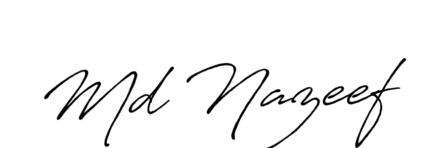 Also You can easily find your signature by using the search form. We will create Md Nazeef name handwritten signature images for you free of cost using Antro_Vectra_Bolder sign style. Md Nazeef signature style 7 images and pictures png