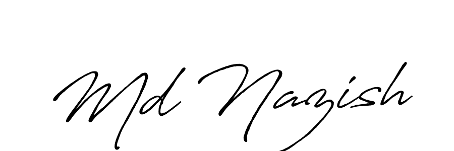 Best and Professional Signature Style for Md Nazish. Antro_Vectra_Bolder Best Signature Style Collection. Md Nazish signature style 7 images and pictures png