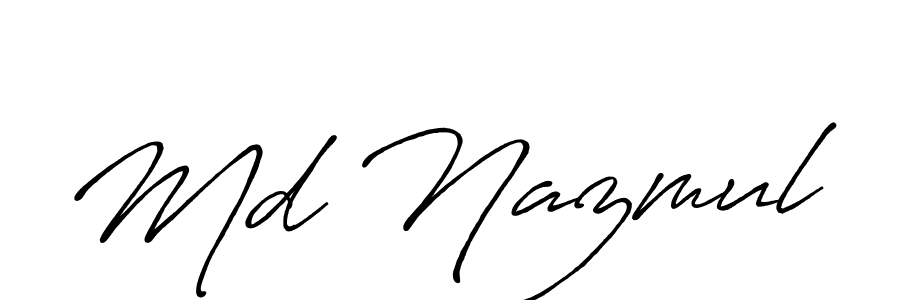 Also we have Md Nazmul name is the best signature style. Create professional handwritten signature collection using Antro_Vectra_Bolder autograph style. Md Nazmul signature style 7 images and pictures png