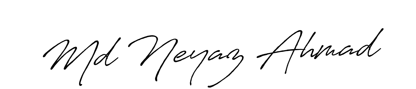 Also we have Md Neyaz Ahmad name is the best signature style. Create professional handwritten signature collection using Antro_Vectra_Bolder autograph style. Md Neyaz Ahmad signature style 7 images and pictures png