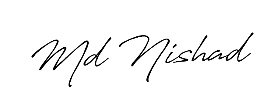 Make a short Md Nishad signature style. Manage your documents anywhere anytime using Antro_Vectra_Bolder. Create and add eSignatures, submit forms, share and send files easily. Md Nishad signature style 7 images and pictures png