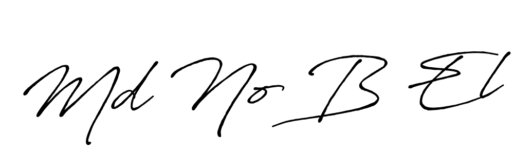 Md No B El stylish signature style. Best Handwritten Sign (Antro_Vectra_Bolder) for my name. Handwritten Signature Collection Ideas for my name Md No B El. Md No B El signature style 7 images and pictures png