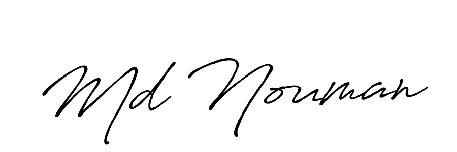 Also we have Md Nouman name is the best signature style. Create professional handwritten signature collection using Antro_Vectra_Bolder autograph style. Md Nouman signature style 7 images and pictures png