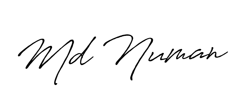 Make a beautiful signature design for name Md Numan. With this signature (Antro_Vectra_Bolder) style, you can create a handwritten signature for free. Md Numan signature style 7 images and pictures png
