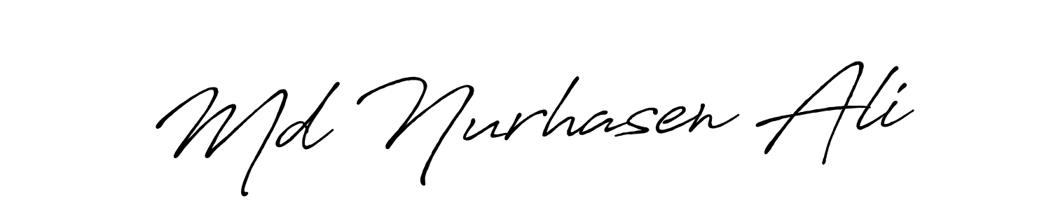 Design your own signature with our free online signature maker. With this signature software, you can create a handwritten (Antro_Vectra_Bolder) signature for name Md Nurhasen Ali. Md Nurhasen Ali signature style 7 images and pictures png