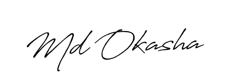 Antro_Vectra_Bolder is a professional signature style that is perfect for those who want to add a touch of class to their signature. It is also a great choice for those who want to make their signature more unique. Get Md Okasha name to fancy signature for free. Md Okasha signature style 7 images and pictures png