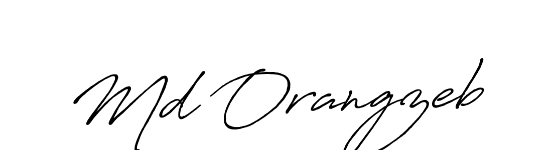 Also we have Md Orangzeb name is the best signature style. Create professional handwritten signature collection using Antro_Vectra_Bolder autograph style. Md Orangzeb signature style 7 images and pictures png